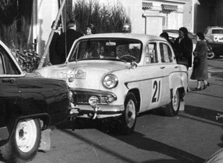 Illustration for article titled Moskvich-Driving Soviet Heroes Take On Capitalist Stooges In International Rally Competition